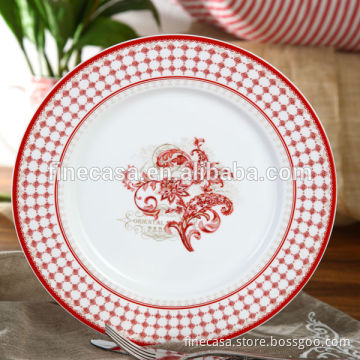10.5 Inches Elegant Fine New Bone China Ceramic Plate